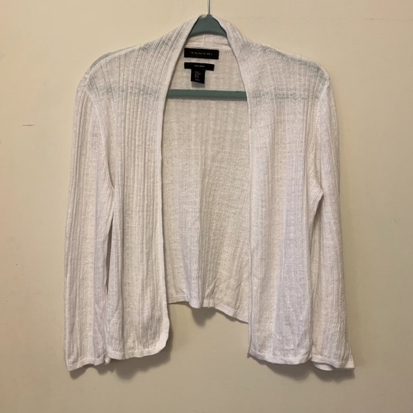 Tahari Sweaters - Tahari Linen Cardigan